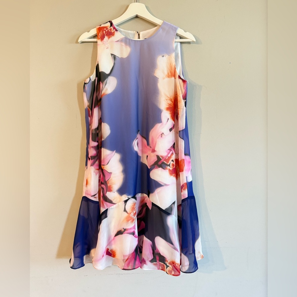 Vince Camuto Floral Sleeveless Dress size 8p